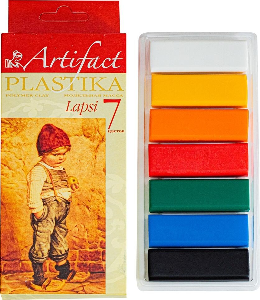 

Полимерная глина ArtiFact Пластика Lapsi (7 цв, 140 г)