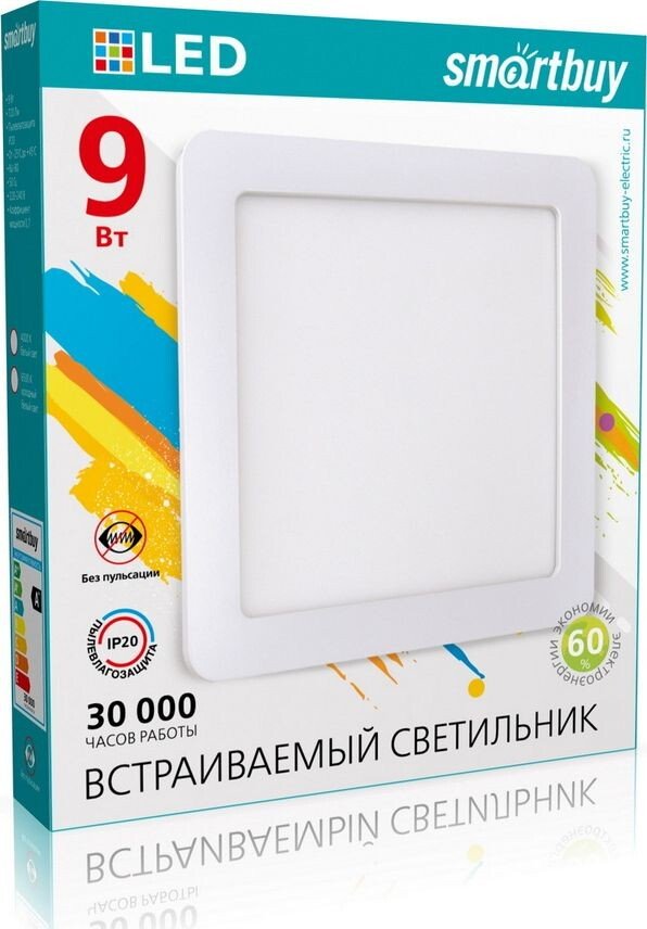 

Точечный светильник SmartBuy SBL-DLSq-9-4K