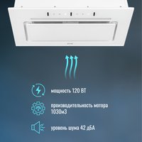 Кухонная вытяжка ZorG Adel 1030 60 S-GC (белый)