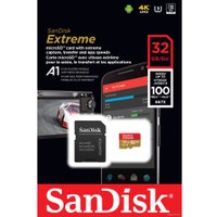 Карта памяти SanDisk Extreme SDSQXAF-032G-GN6MA microSDHC 32GB (с адаптером)