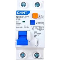 Дифференциальный автомат Chint NXBLE-63Y 1P+N 16A 30mA AС С 4.5kA