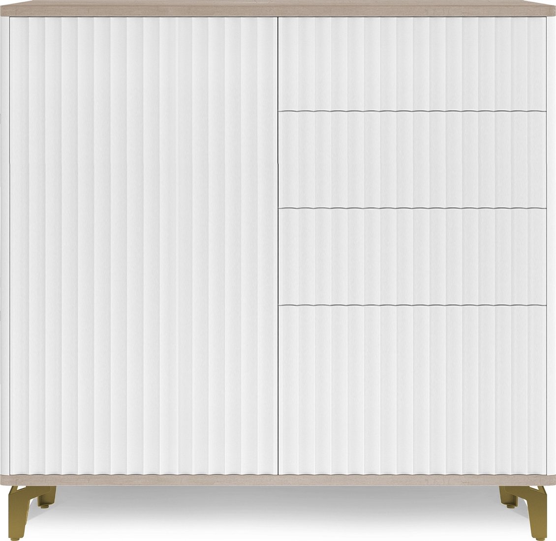 Комод Shtabe Royal 5063 эко (макиато/золото)