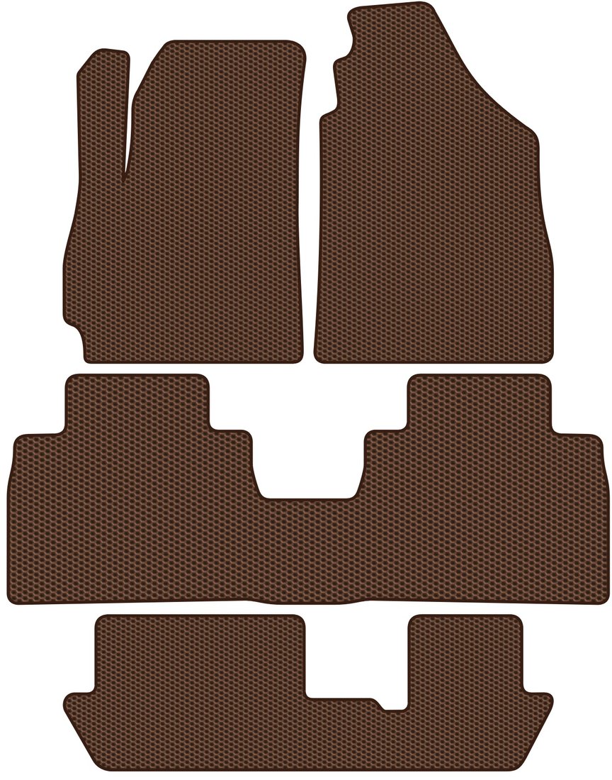 

Комплект ковриков для авто Alicosta Jetour X70 I (suv) 2019 - Н.В. +3 ряд (коричневый, сота)