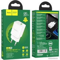 Сетевое зарядное Hoco N28 (белый)