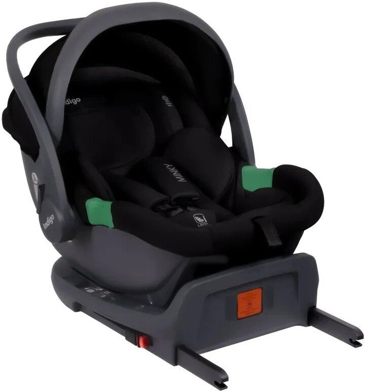 Детское автокресло Indigo Minky I-Size с базой (черный)