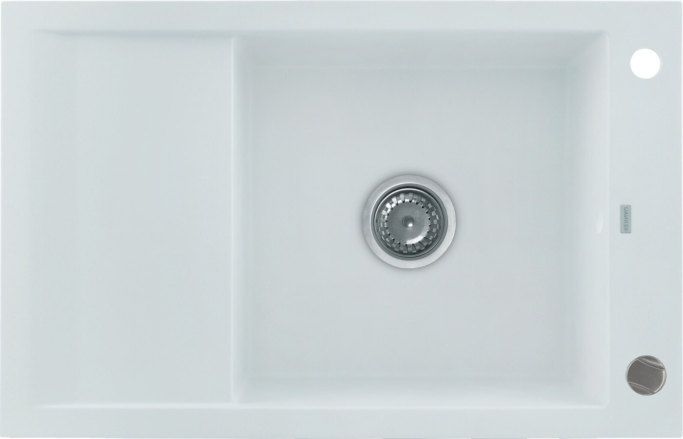 Кухонная мойка Kernau KGS M 6078 1B1D Pure White
