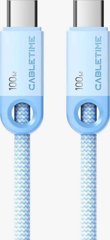 

Кабель Cabletime CUP0E USB-C для iPhone 16/16 Plus/16 Pro/16 Pro Max/15 CT-CM100-PBL0.5 (0.5 м, синий)
