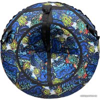 Тюбинг Подушкевич Ватрушка для катания (110 см, синее граффити) в Пинске