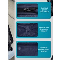 Чемодан-спиннер Homa CHMD-01 (черный, S)