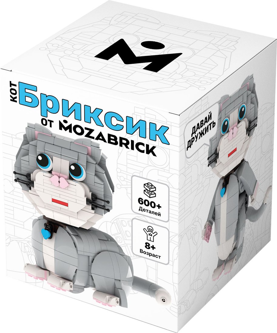 Конструктор Mozabrick Кот Бриксик 60013