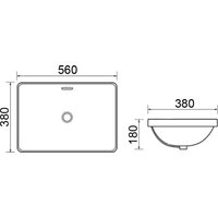 Умывальник Roxen Axel 570255