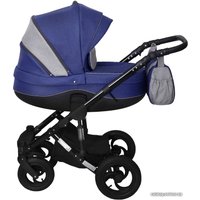 Универсальная коляска Siger Alba (2 в 1, синий/серебристый)