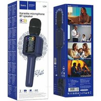 Bluetooth-микрофон Hoco L24 (темно-синий)