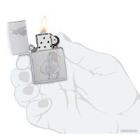 Зажигалка Zippo Satin Chrome Devilish Ace 48658