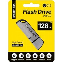 USB Flash BreezyTech U012 128GB (серебристый/черный)