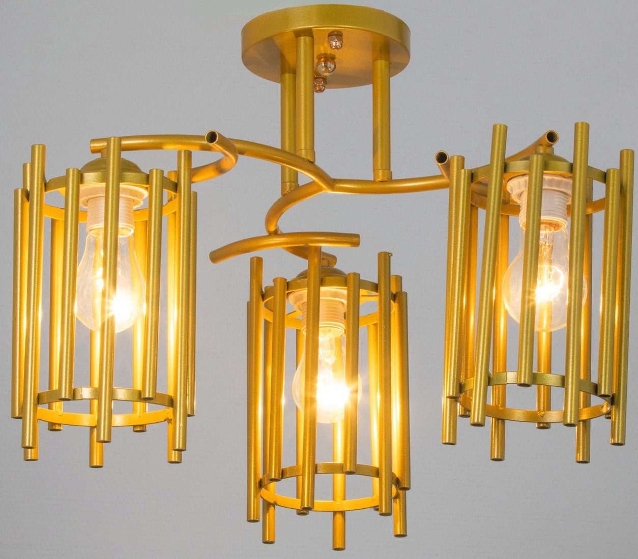 

Люстра средней высоты BayerLux Элизабет 10666509 (золото)