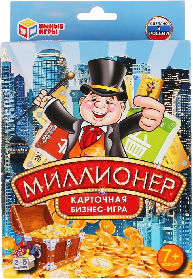 

Настольная игра Умные игры Миллионер. Карточная бизнес-игра