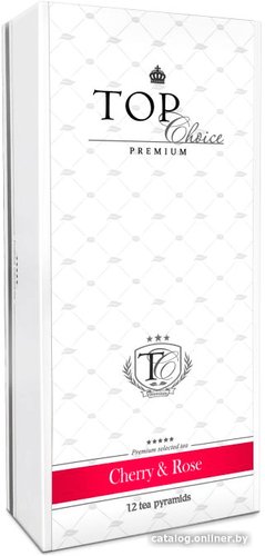 Черный чай Top Choice Premium Cherry & Rose - Вишня & роза 12 шт