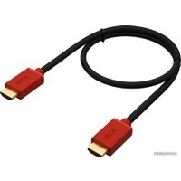 Кабель Greenconnect Russia GCR-HM451-2.0m HDMI - HDMI (2 м, красный\черный)