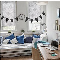 Рулонные шторы Delfa Сантайм Глория СРШ-01М 2910 (115x170, белый/серебристый)