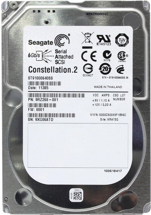 

Жесткий диск Seagate Constellation.2 1TB ST91000640SS