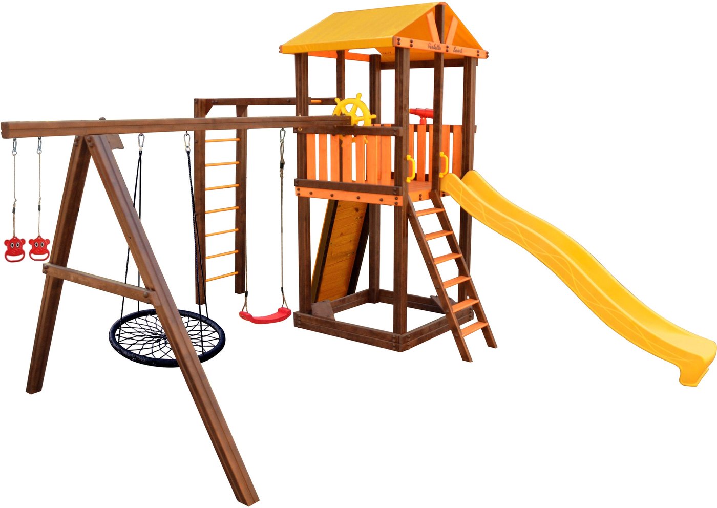 

Игровой комплекс Perfetto Sport Pitigliano-7 + качели Паутина
