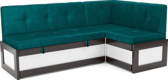 Мебель-АРС Нотис 211х82х135.5 см M11-28-2 (бархат сине-зеленый Star Velvet 43 Black Green)