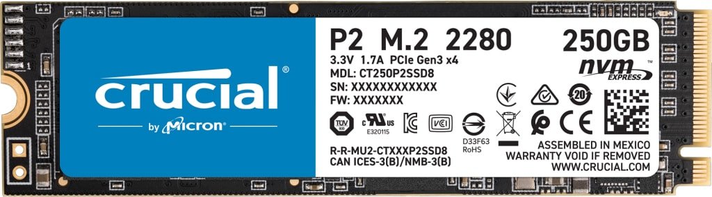 

SSD Crucial P2 250GB CT250P2SSD8