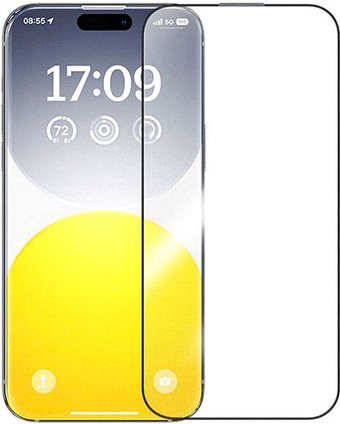 Защитное стекло Baseus Crystal Series Full-Coverage HD Blue-Light Filtering Tempered Glass для iPhone 15 Pro
