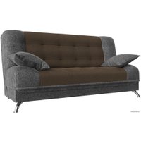 Диван Лига диванов Анна 110688 (рогожка, коричневый/серый)