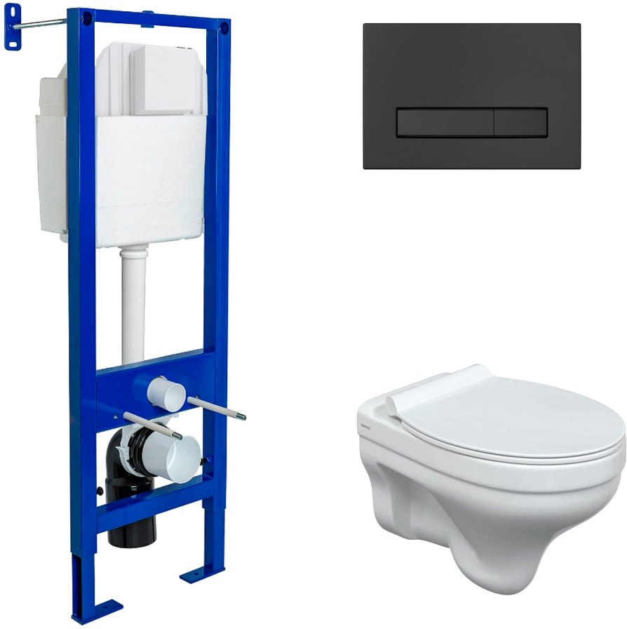 

Унитаз подвесной Berges Wasserhaus Atom Line 410 Albit S Top Slim SO 042442