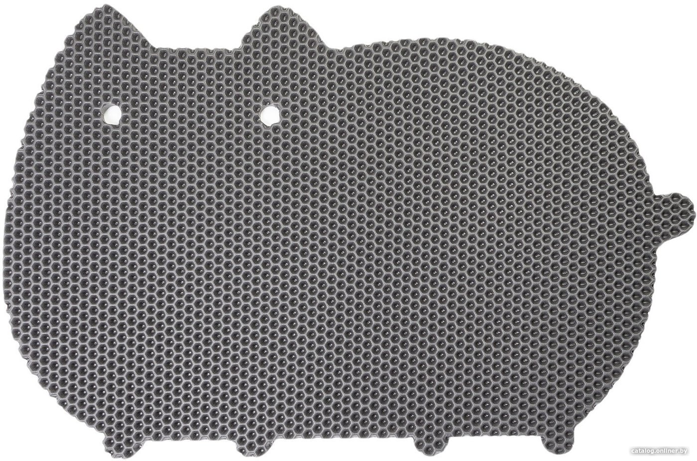 Коврик под миску Alicosta ЭВА 600x400 кот (соты/серый)