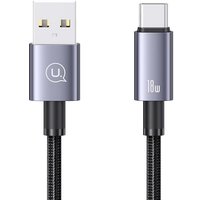 Кабель Usams US-SJ680 USB Type-A - USB Type-C (0.25 м, черный)