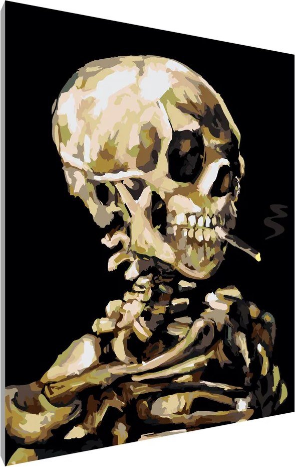 

Картина по номерам PaintLine Ван Гог. Череп с горящей сигаретой PL-00087