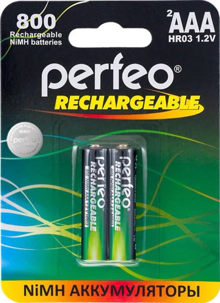 

Аккумулятор Perfeo AAA 800mAh 2 шт. AAA800mAh/2BL