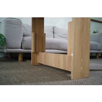 Стол-книга Stoloff Мечта 2280x850 (дуб сонома, опоры вкручиваемые, углы прямые без роликов и ручек) в Гродно