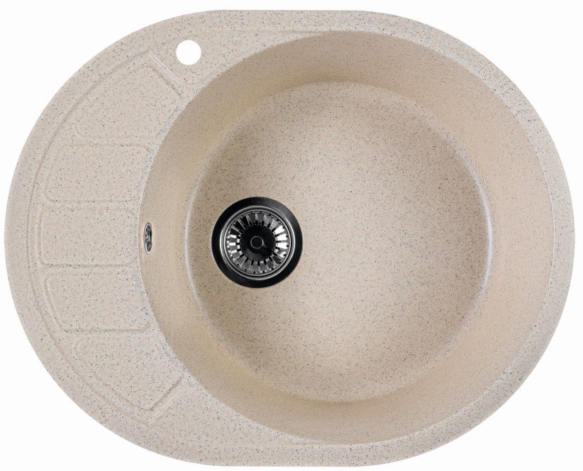 

Кухонная мойка Marblan Ovata R (гранит, с сифоном)