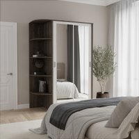 Шкаф-купе Кортекс-мебель Лагуна ШК04-02 (орех элия/белый, левая консоль)