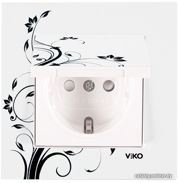Розетка Viko Karre Style Цветок 90960932