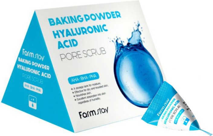 

FarmStay Скраб для лица Baking Powder Hyaluronic Acid Pore Scrub 25x7 г