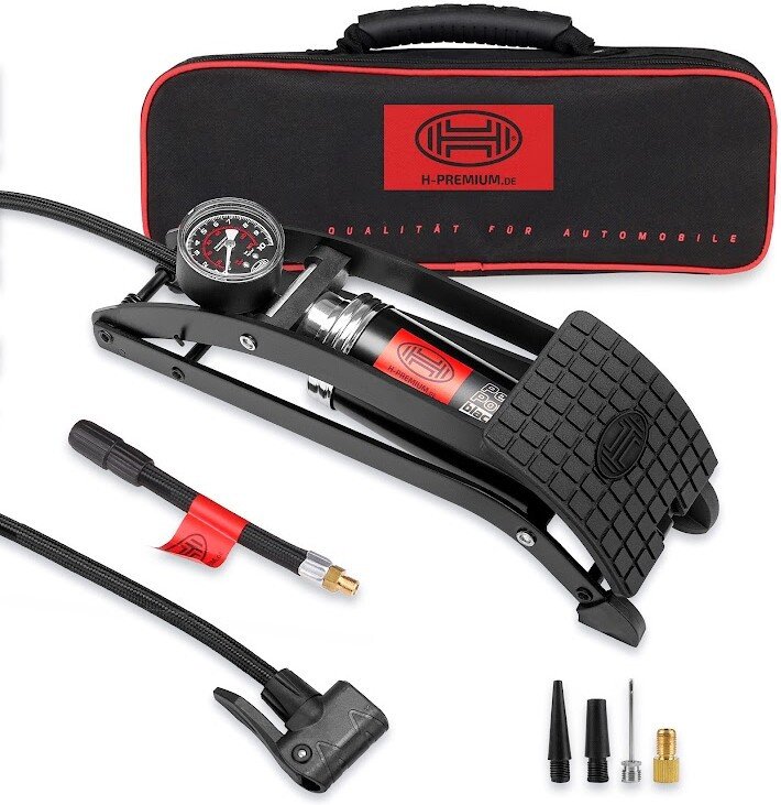 Насос ножной велосипедный Heyner PedalPower PRO (черный)