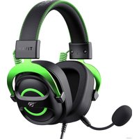 Наушники Havit Gamenote H2002e (черный/зеленый)