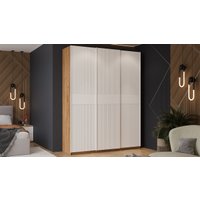 Шкаф-купе Трия Оскар Хилтон Т2 1800 271079 (ручка белая/дуб крафт золотой/белый матовый)