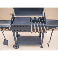 Мангал для дачи Вулкан Гриль М XL 5 мм на колесах