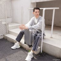 Чемодан-спиннер Ninetygo All-round Guard Luggage 26" (серебристый)