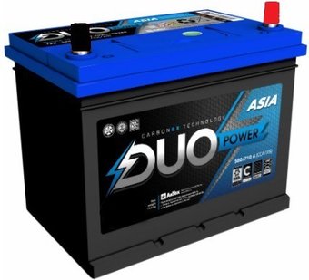 Автомобильный аккумулятор DUO Power Asia 6CT-65VL (R) (65 А·ч)