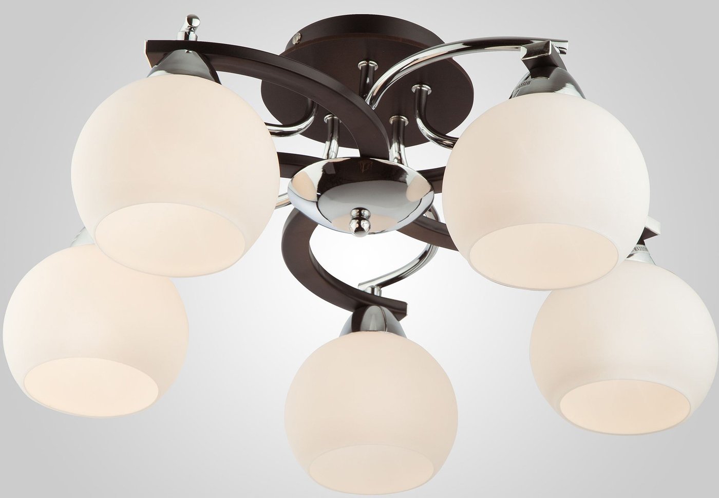 

Люстра средней высоты Евросвет 9654/5 (хром/черный)