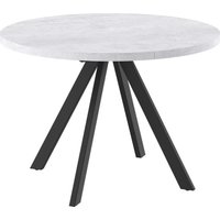 Кухонный стол Мамадома Rondo M-100 раздвижной 100-135 (серый сланец/черный)