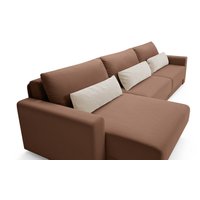 Угловой диван Mio Tesoro Таун 264 1.5ек-1.5ек-1.5пф (1369 коричневый)
