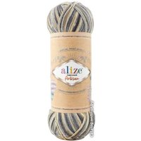 Пряжа для вязания Alize Superwash artisan 56 100 г 420 м (бежевый; серый)